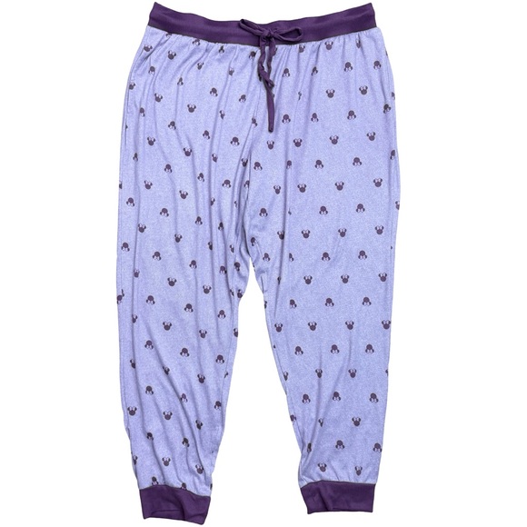 Disney Minnie Mouse Purple Pajama Pants XL - Picture 1 of 4